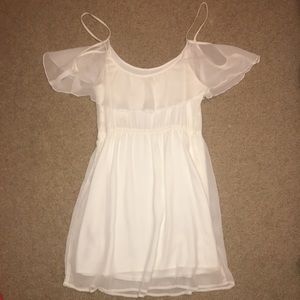 White off the shoulder dress